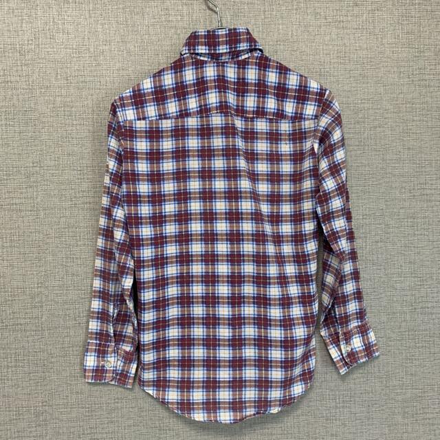 70s ビンテージ　アメリカ製　USA製　アメリカ輸入　チェックシャツ　古着 キッズ/ベビー/マタニティのキッズ服男の子用(90cm~)(ブラウス)の商品写真