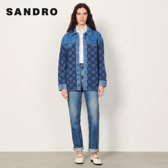 ❤️Sandro  新作　新品　デニム　長袖カーディガン　綺麗　上品  オシャレ