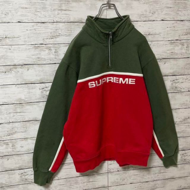 即完売人気品 supreme ハーフジップスウェット