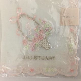 ジルスチュアート(JILLSTUART)のジルスチュアート ハンカチ お花刺繍 非売品(ハンカチ)