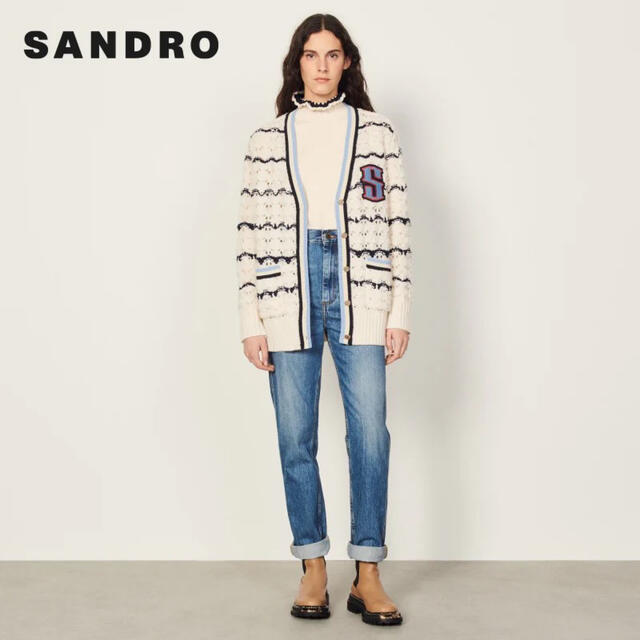 ❤️Sandro  新作　新品　ニット　長袖カーディガン　綺麗　上品  オシャレ