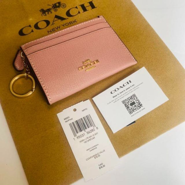 COACH コーチ カードケース コインケース 小銭入 88250 ピンク - 名刺