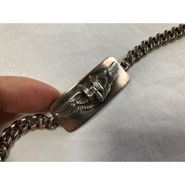 ID ブレスレット STERLING SILVER チェーン