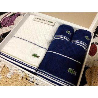 ラコステ(LACOSTE)のLACOSTE タオル4枚セット(タオル/バス用品)