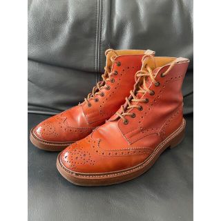 トリッカーズ(Trickers)のトリッカーズ  マロン　UK7.5 カスタムソール(ブーツ)