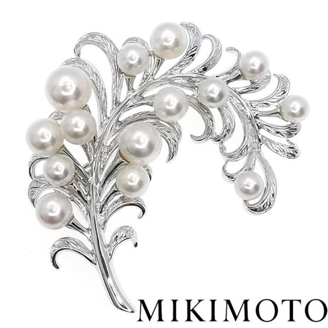 ミキモト MIKIMOTO SV パール ブローチ 定価7万