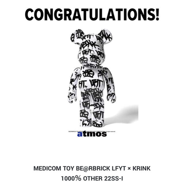 TOY BE@RBRICK LFYT KRINK 1000％