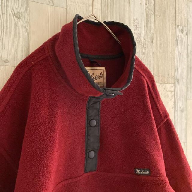 WOOLRICH(ウールリッチ)のUSA製⭐︎90s ウールリッチ フリースジャケット ハーフボタン アウター メンズのジャケット/アウター(ブルゾン)の商品写真