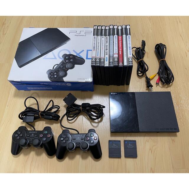 プレステ2 Ps2 本体 ソフト.メモリーカード付き SCPH-90000