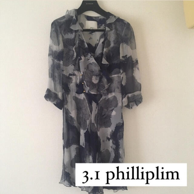 3.1philliplim スリーワンフィリップリム ワンピース ドレス ブルー