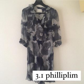 スリーワンフィリップリム(3.1 Phillip Lim)の3.1philliplim スリーワンフィリップリム ワンピース ドレス ブルー(ミニワンピース)