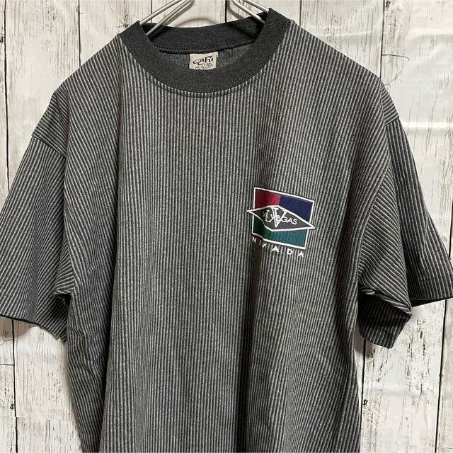 CalCru(カルクルー)の【USA製】カルクルー　半袖　Tシャツ　アメリカ製　ストライプ柄　ハワイ メンズのトップス(Tシャツ/カットソー(半袖/袖なし))の商品写真