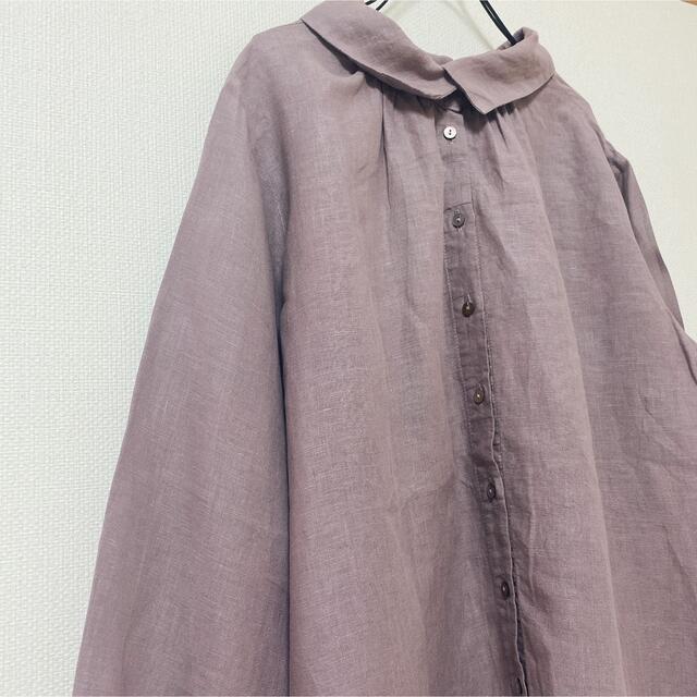 nest Robe(ネストローブ)のネストローブ  リネン重ね襟ブラウス レディースのトップス(シャツ/ブラウス(長袖/七分))の商品写真