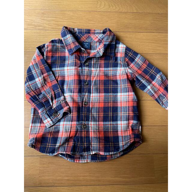 GAP(ギャップ)の90GAPチェックシャツ キッズ/ベビー/マタニティのキッズ服男の子用(90cm~)(ブラウス)の商品写真