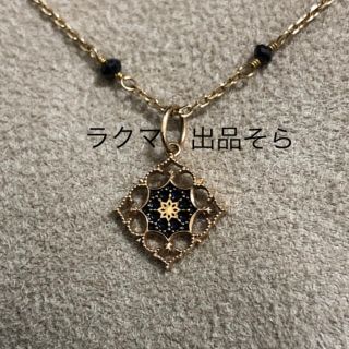 agete(アガット) ネックレス美品  - 黒