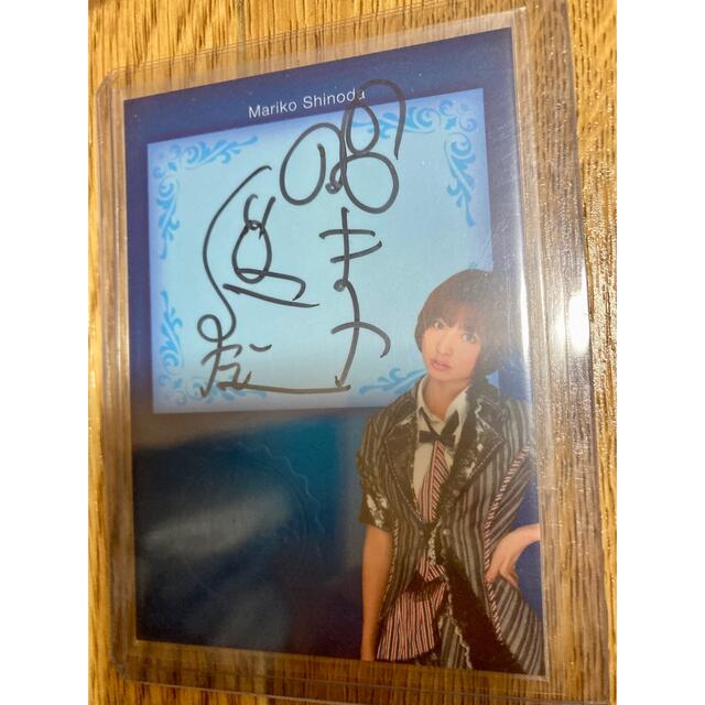 篠田麻里子　サイン　カード　akb