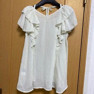 オリーブデオリーブ(OLIVEdesOLIVE)のフリル袖ブラウス新品(シャツ/ブラウス(半袖/袖なし))