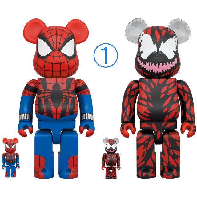 2022年レディースファッション福袋特集 MEDICOM TOY - BE@RBRICK SPIDER-MAN+CARNAGE セット その他 2022年レディースファッション福袋特集 MEDICOM TOY - BE@RBRICK SPIDER-MAN+CARNAGE セット その他