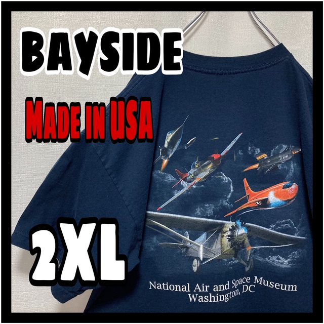 BAY SIDE(ベイサイド)のBAYSIDE アメリカ製　古着　半袖tシャツ メンズのトップス(Tシャツ/カットソー(半袖/袖なし))の商品写真