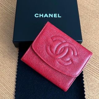 シャネル(CHANEL)の✨CHANEL キャビアスキン 財布 コインケース レッド(財布)