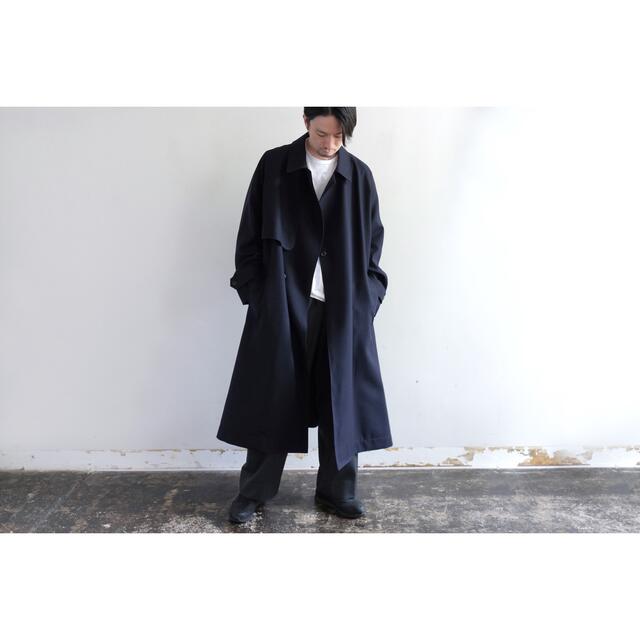 COMOLI(コモリ)のTHE RERACS MILLED FLANNEL TRENCH COAT メンズのジャケット/アウター(トレンチコート)の商品写真