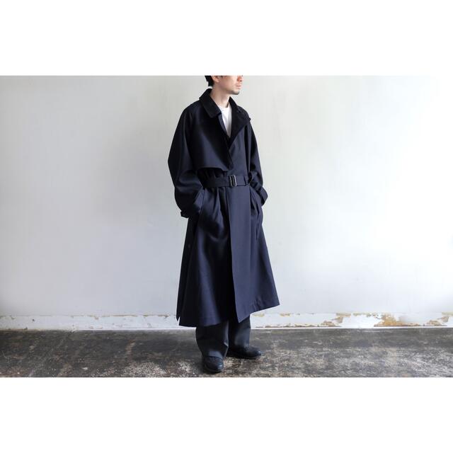 COMOLI(コモリ)のTHE RERACS MILLED FLANNEL TRENCH COAT メンズのジャケット/アウター(トレンチコート)の商品写真