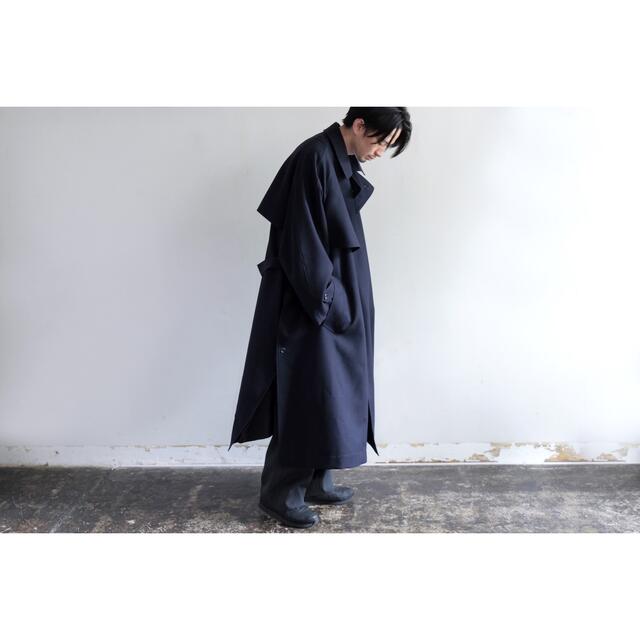 COMOLI(コモリ)のTHE RERACS MILLED FLANNEL TRENCH COAT メンズのジャケット/アウター(トレンチコート)の商品写真