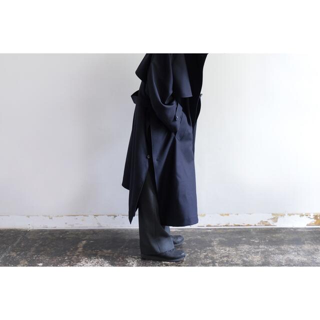 COMOLI(コモリ)のTHE RERACS MILLED FLANNEL TRENCH COAT メンズのジャケット/アウター(トレンチコート)の商品写真