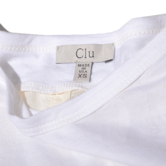 Clu(クルー)の クリュ　clu 　クルー　バックシルク　半袖カットソー　XS レディースのトップス(Tシャツ(半袖/袖なし))の商品写真