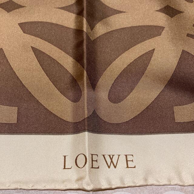 新品 LOEWE ロエベ  アナグラム レディース シルクスカーフ