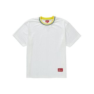 シュプリーム(Supreme)のsupreme perforated stripe warm up top(Tシャツ/カットソー(半袖/袖なし))