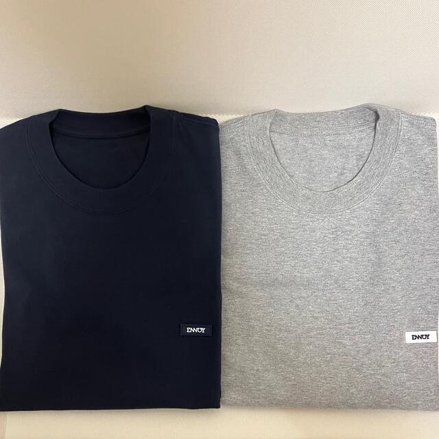 ENNOY 3PACK T-SHIRTS グレー ネイビー 2枚セット 送料込 stockshoes.co