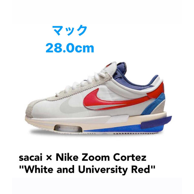 sacai × Nike Zoom Cortez 28.0cmメンズ