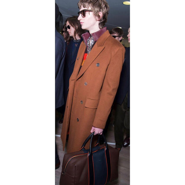 Paul Smith(ポールスミス)の【定価20万】ポールスミス カシミヤ100 ダブルブレストコート チェスター メンズのジャケット/アウター(チェスターコート)の商品写真