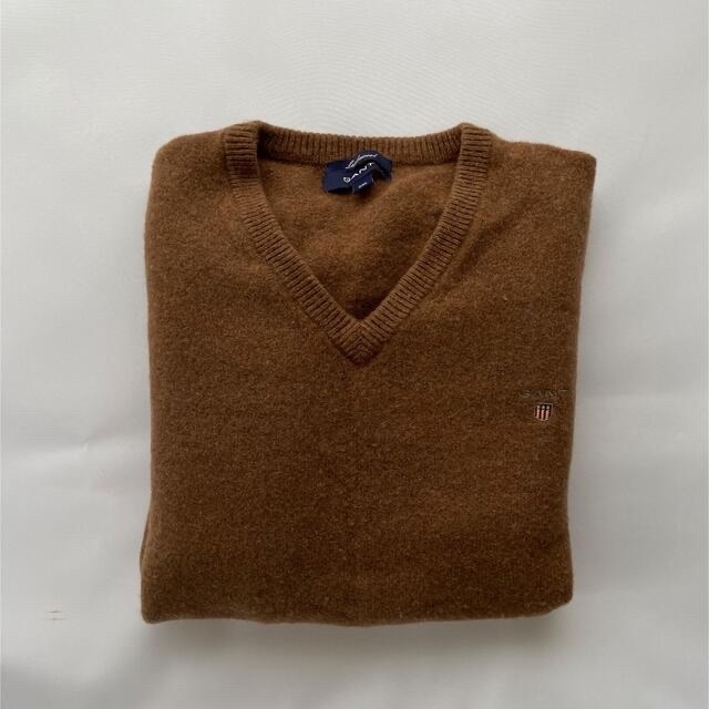 Gant ニット セーター　ブラウン　ウール100%