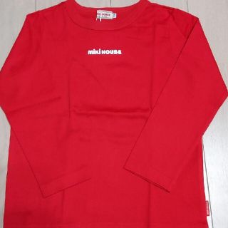 ミキハウス(mikihouse)の新品 MIKI HOUSE ロゴT 長袖 Tシャツ サイズ110(Tシャツ/カットソー)