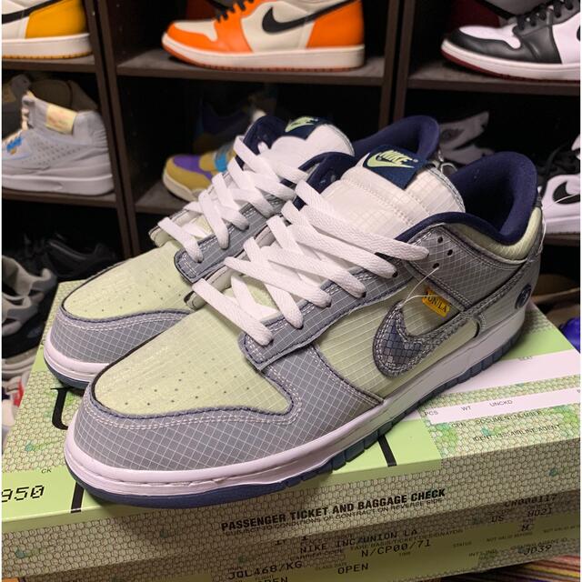 スニーカーNIKE DUNK LOW UNION pistacchio ピスタチオ30cm