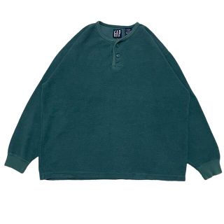 メンズ 白木/黒塗り 90s OLD GAP(オールド ギャップ)ヘンリーネック メンズ 白木/黒塗り 90s OLD GAP(オールド ギャップ)ヘンリーネック