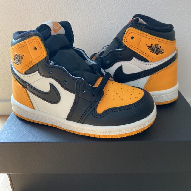 NIKE(ナイキ)の新品 2022年 NIKE JORDAN 1 HIGH OG TD TAXI キッズ/ベビー/マタニティのベビー靴/シューズ(~14cm)(スニーカー)の商品写真