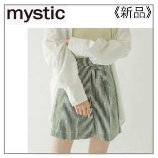 ミスティック(mystic)のmystic・黒 ストライプ ショートパンツ(ショートパンツ)