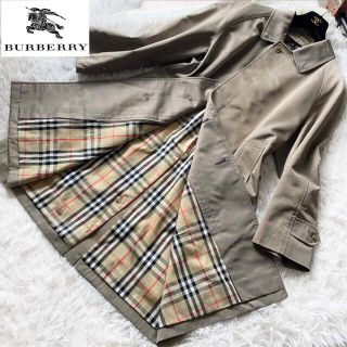 バーバリー(BURBERRY)のバーバリー BURBERRYSステンカラー バルマカーンコート ノバチェック(ロングコート)