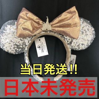 ディズニー(Disney)の【海外限定】ディズニー　カチューシャ　シンデレラ城　スパンコール　シルバー(カチューシャ)