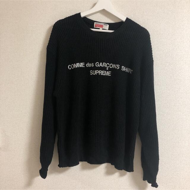 Supreme Comme des Garcons Sweater Black メンズのトップス(ニット/セーター)の商品写真