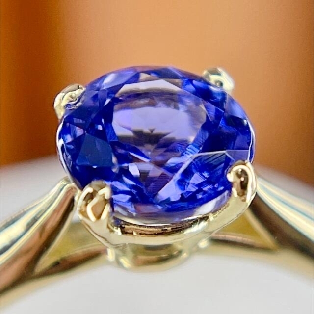 ラウンドカットタンザナイトリング K18 1.00ct 7