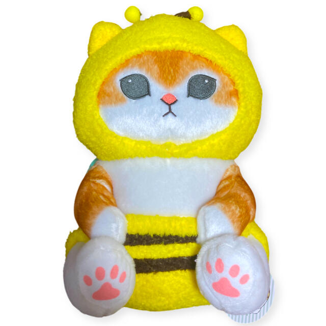 ミツバチにゃん　BIG ぬいぐるみ　モフサンド エンタメ/ホビーのおもちゃ/ぬいぐるみ(ぬいぐるみ)の商品写真
