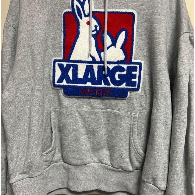 【最高デザイン】 FR2 XLARGE 限定コラボ パーカー パイルロゴ M