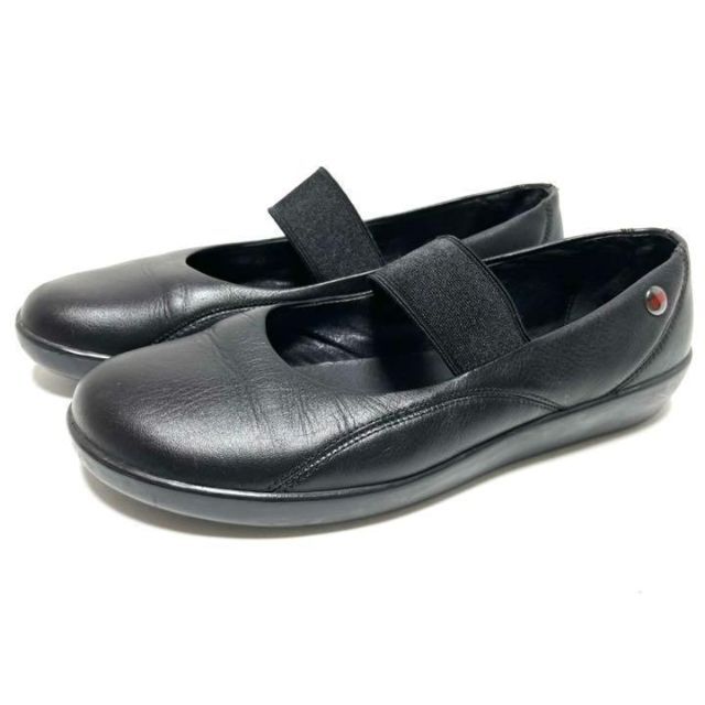 CAMPER(カンペール)のカンペール CAMPER 36/23㎝　パンプス フラットシューズ　黒　本革 レディースの靴/シューズ(バレエシューズ)の商品写真