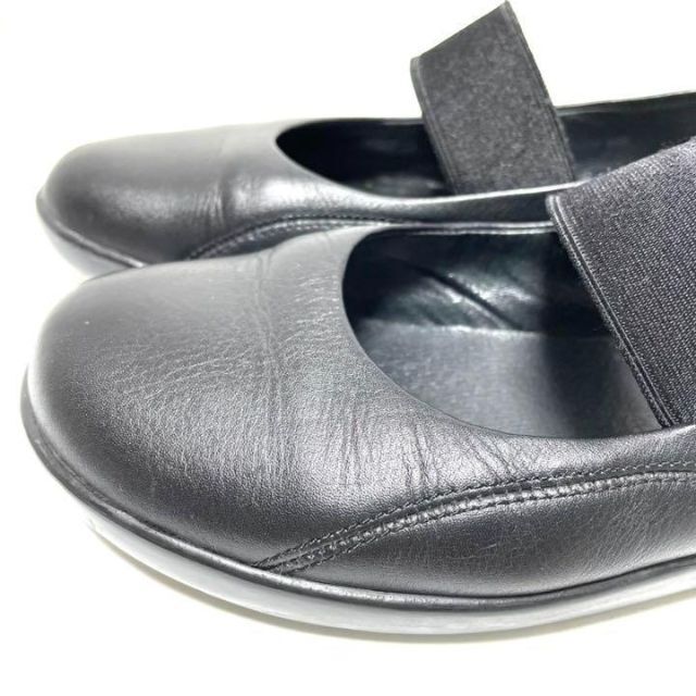 CAMPER(カンペール)のカンペール CAMPER 36/23㎝　パンプス フラットシューズ　黒　本革 レディースの靴/シューズ(バレエシューズ)の商品写真