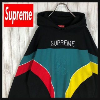 超希少カラー】Supreme 刺繍ロゴ Lサイズ マルチカラー パーカー