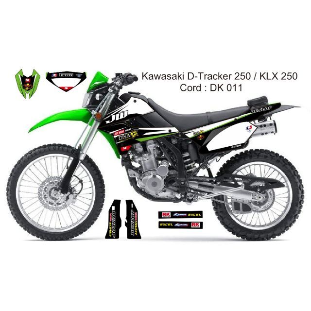 08-20 KLX250 DトラッカーX カワサキ デカール dg8ステッカー